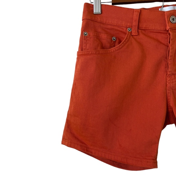 Dondup Button Fly Denim Shorts In Cinnamon Size 26 - Picture 4 of 16